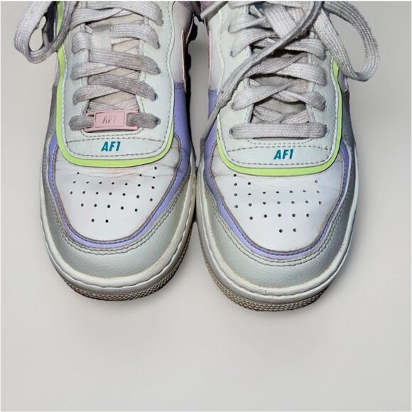 Nike Womens Air Force 1 Shadow CI0919-106 Multicolor Casual Sneakers Sz 7 Pastel - Picture 12 of 14